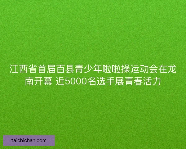 江西省首届百县青少年啦啦操运动会在龙南开幕 近5000名选手展青春活力